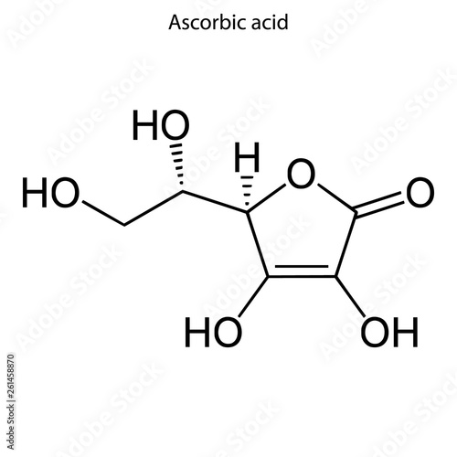 Skeletal formula of molecule.