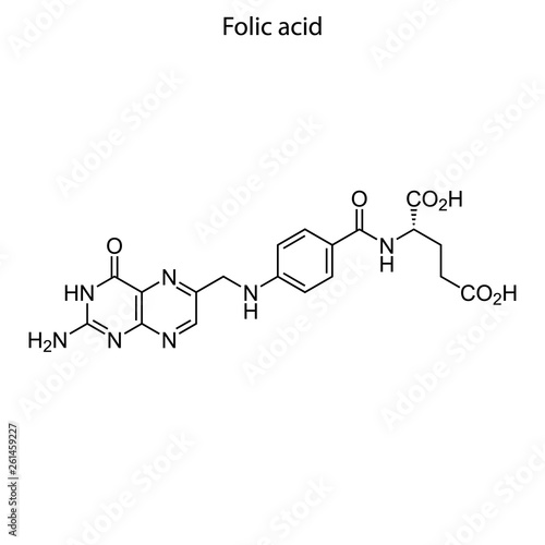 Skeletal formula of molecule.