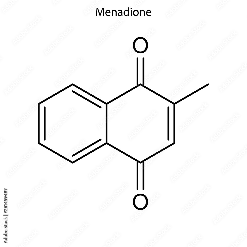 Fototapeta premium Skeletal formula of molecule.