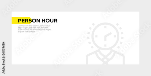 PERSON HOUR BANNER CONCEPT