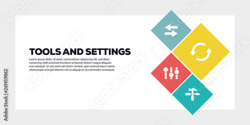 TOOLS AND SETTINGS BANNER CONCEPT