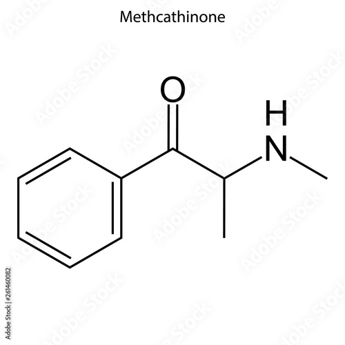 Skeletal formula of chemical molecule.