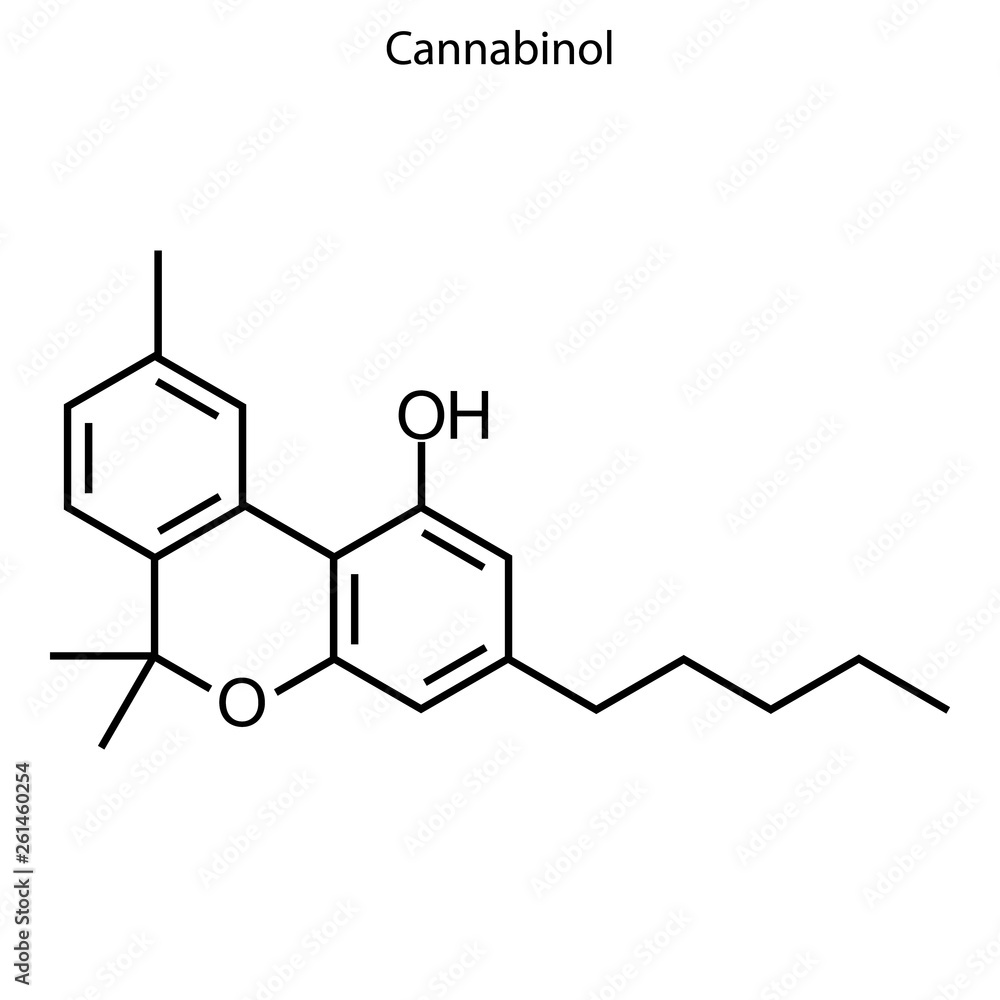 Skeletal formula of chemical molecule. Skeletal formula of chemical molecule.