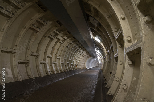 WW 2 repair in Greenwich toot tunnel.
