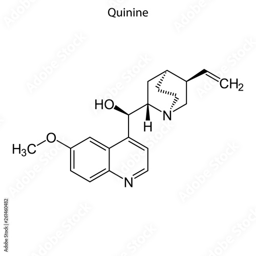 Skeletal formula of chemical molecule.