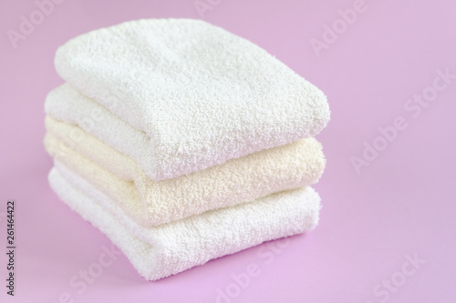 Clean and fresh cotton towels