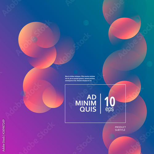 Creative geometric template with trendy gradient composition
