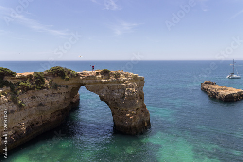 Albandeira beach in Algarve (Portugal)