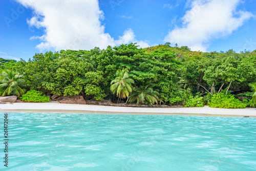 Looking to the coast of anse lazio from the water, praslin, seychelles 11