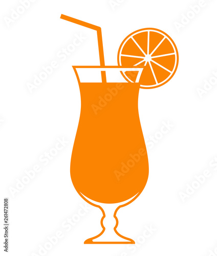 Orange juice icon