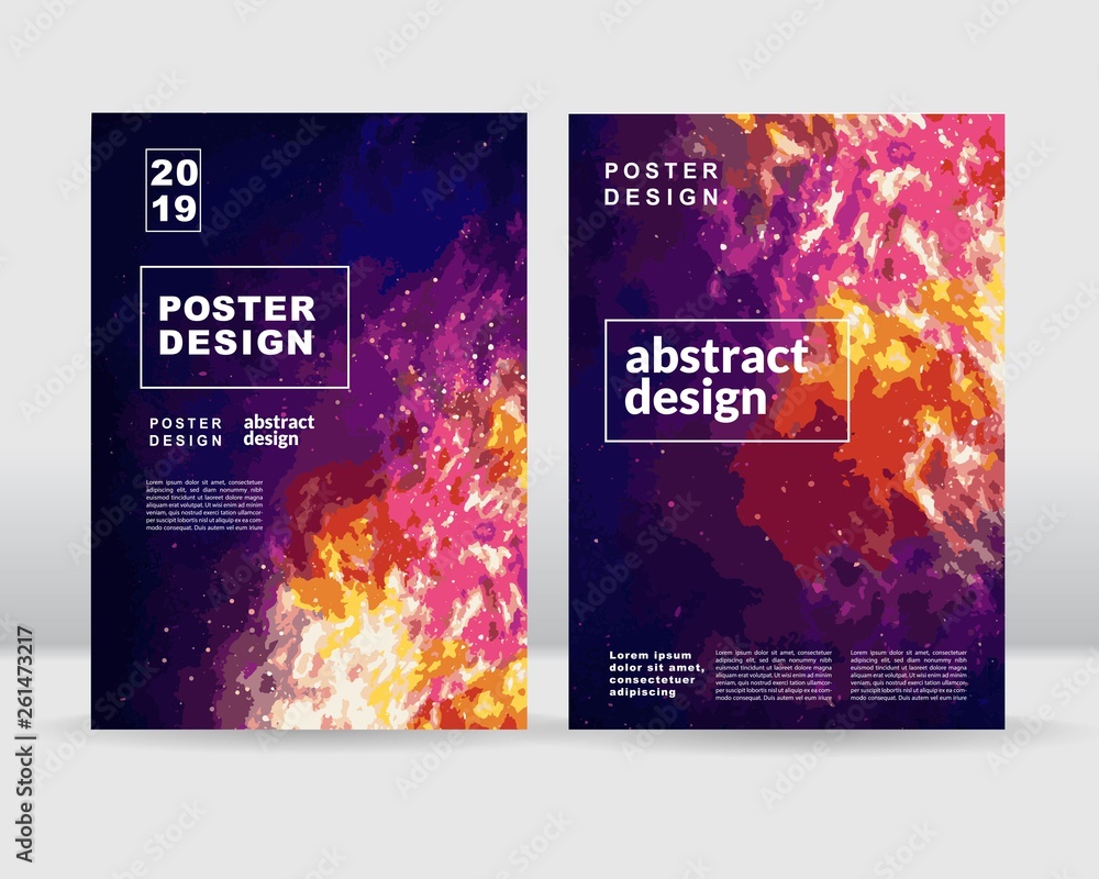 Abstract sky concept poster template. vector eps10 - obrazy, fototapety, plakaty 