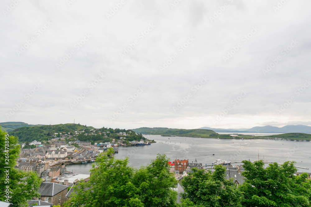 View on City Oban in Scotland
