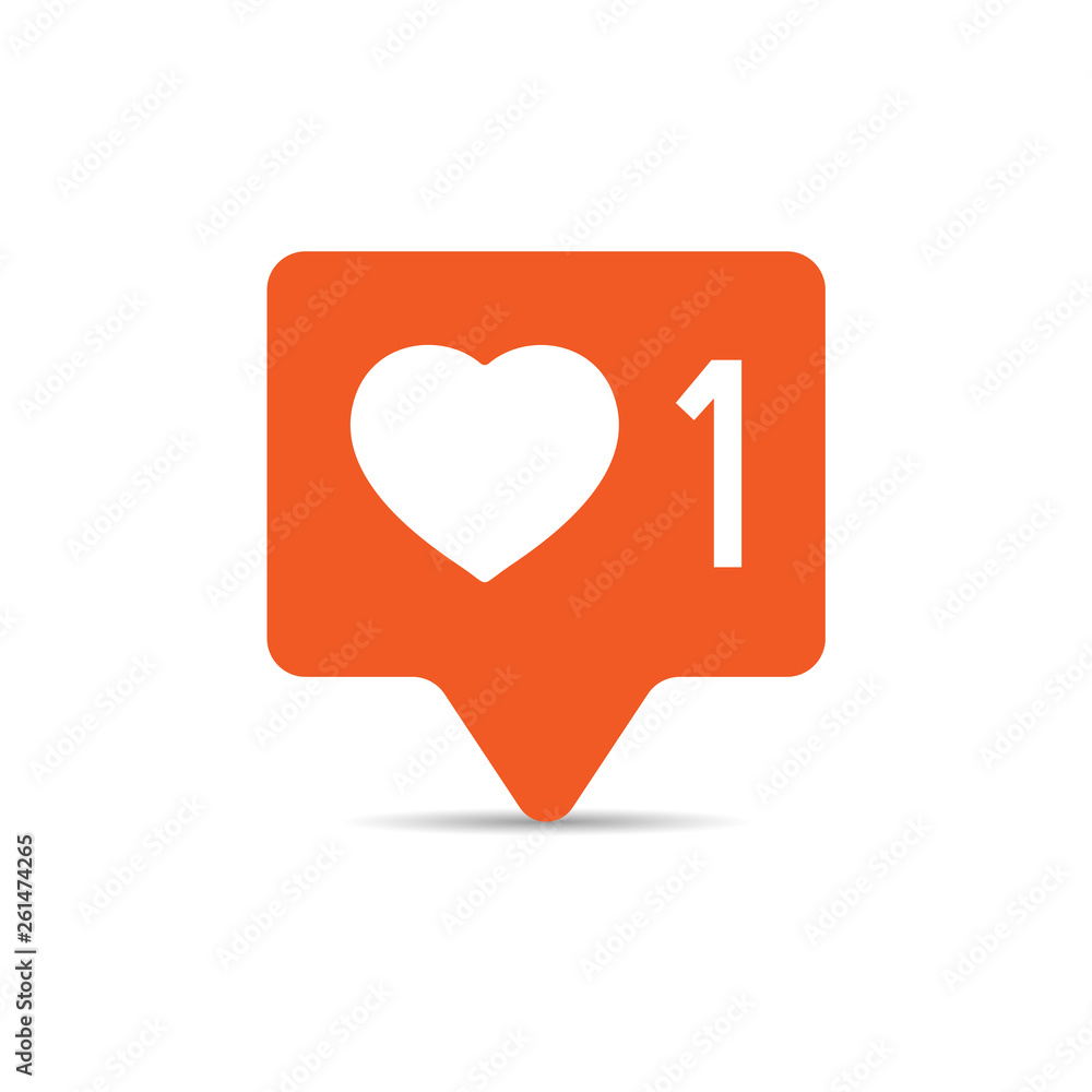 Social media notification sign icon in flat style. Like, comment, follow vector illustration on white isolated background. Click button business concept. Social media notification sign icon in flat style. Like, comment, follow vector illustration on white isolated background. Click button business concept.