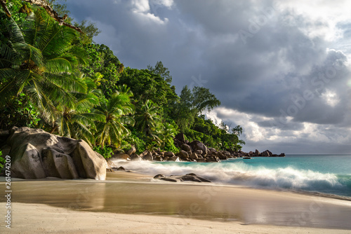 paradise beach at anse georgette, praslin, seychelles 36