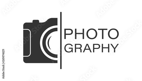 Camera device sign icon in flat style. Photography vector illustration on white isolated background. Cam equipment business concept.