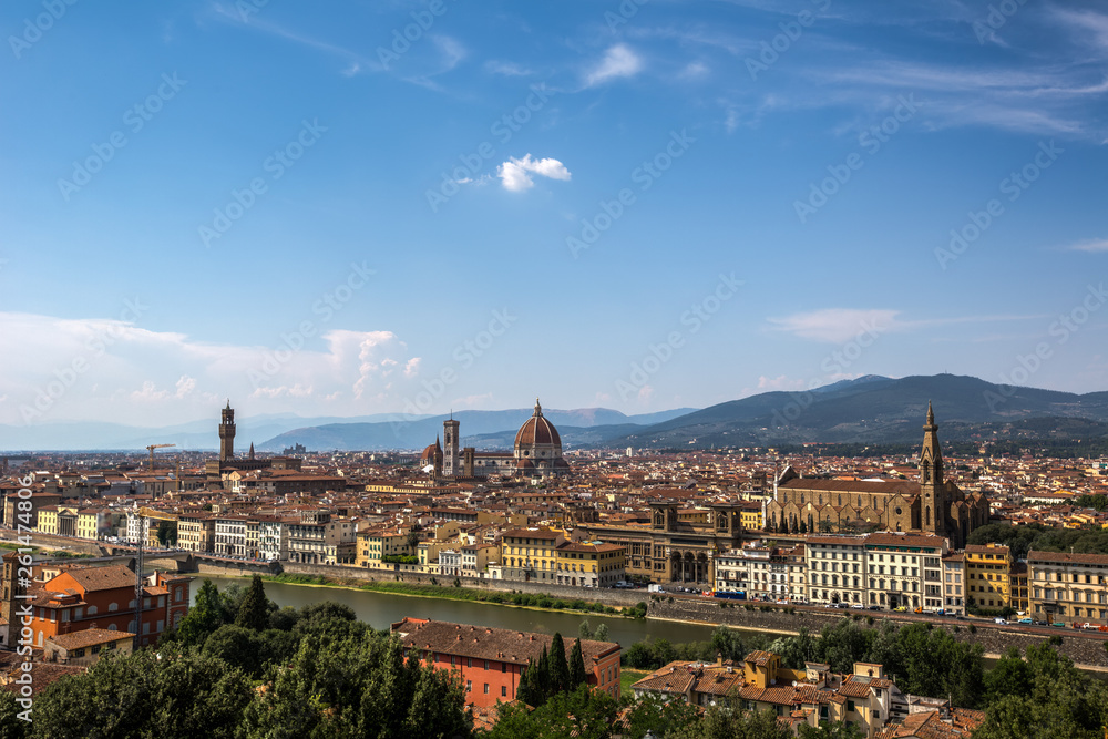 A view of Florence skyline at day time