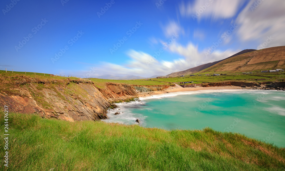 A long time exposure of one of the many hidden beaches of Ireland.