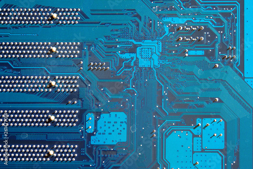 Electronic computer board as a texture, background or pattern. otherboard digital chip. Technology science background. Integrated communication processor. Engineering Information Component