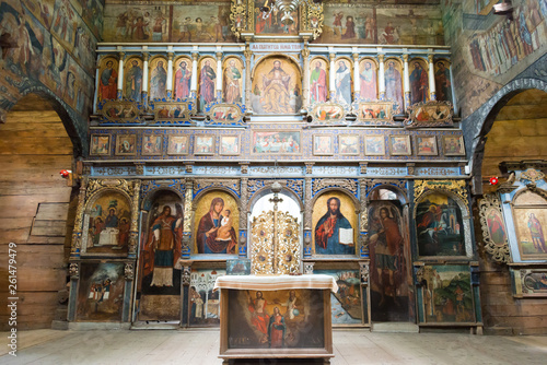 Fototapet Drohobych, Ukraine - May 20 2018- Ancient Mural at St