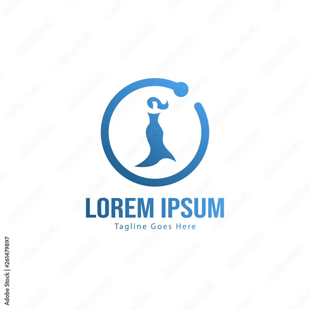 Fashion logo template design. Fashion building logo with modern frame Fashion logo template design. Fashion building logo with modern frame