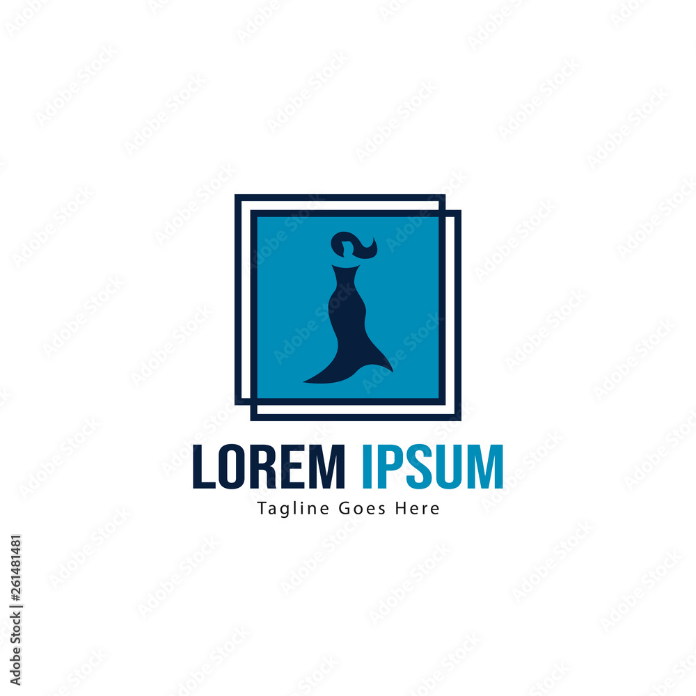 Fashion logo template design. Fashion building logo with modern frame Fashion logo template design. Fashion building logo with modern frame