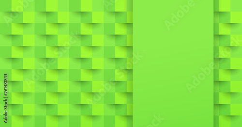 Green abstract background vector with blank space for text.