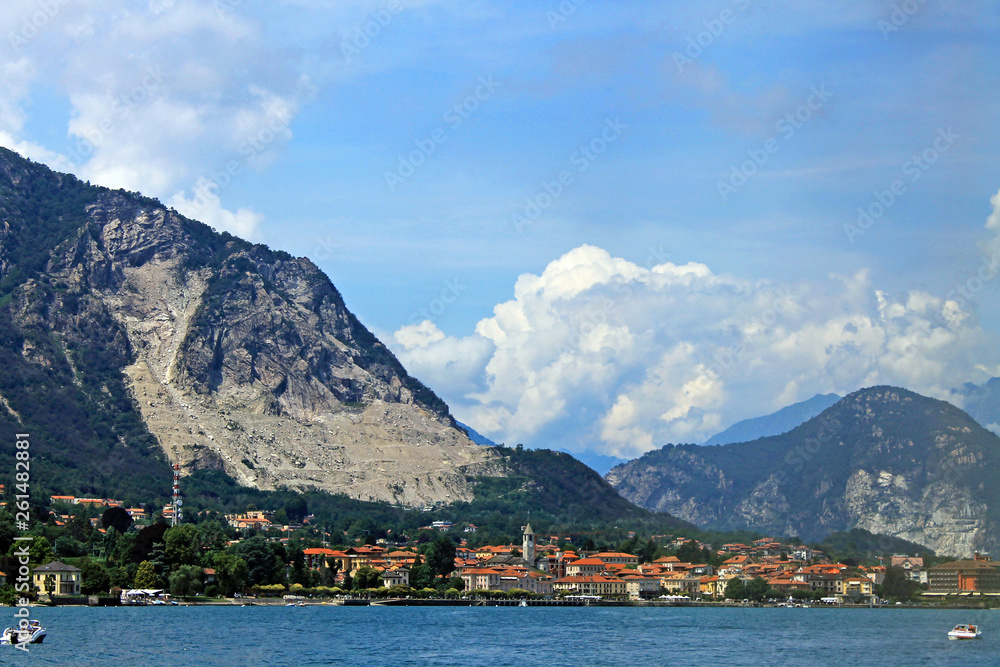 View of lake Maggiore in Italy