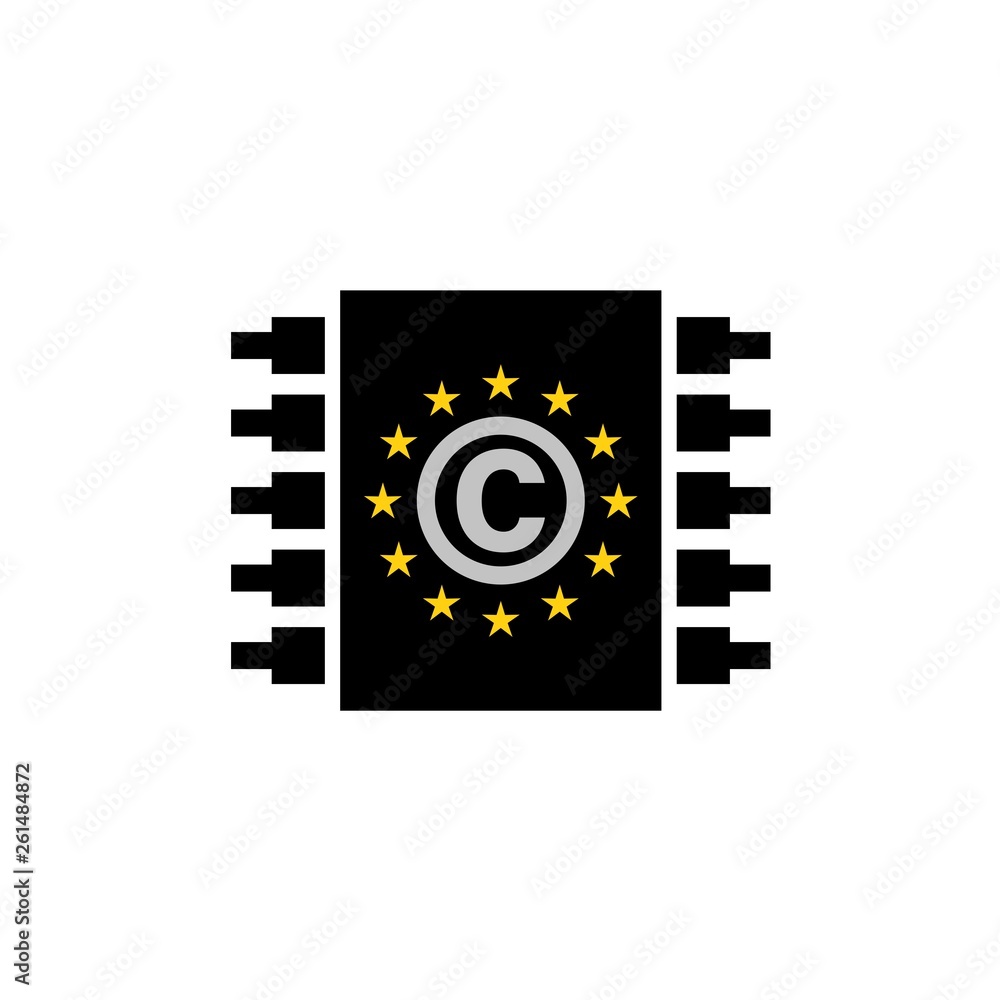Fototapeta premium Copyright Europa sign or logo