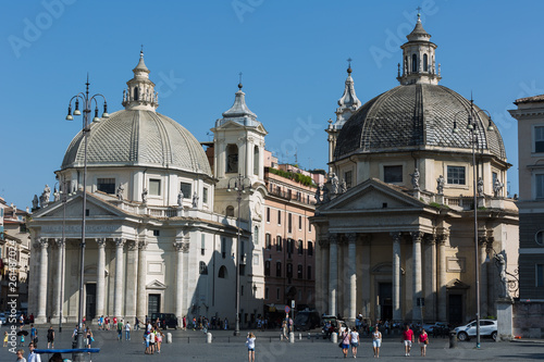 Piazza del Popolo in Rome Italy