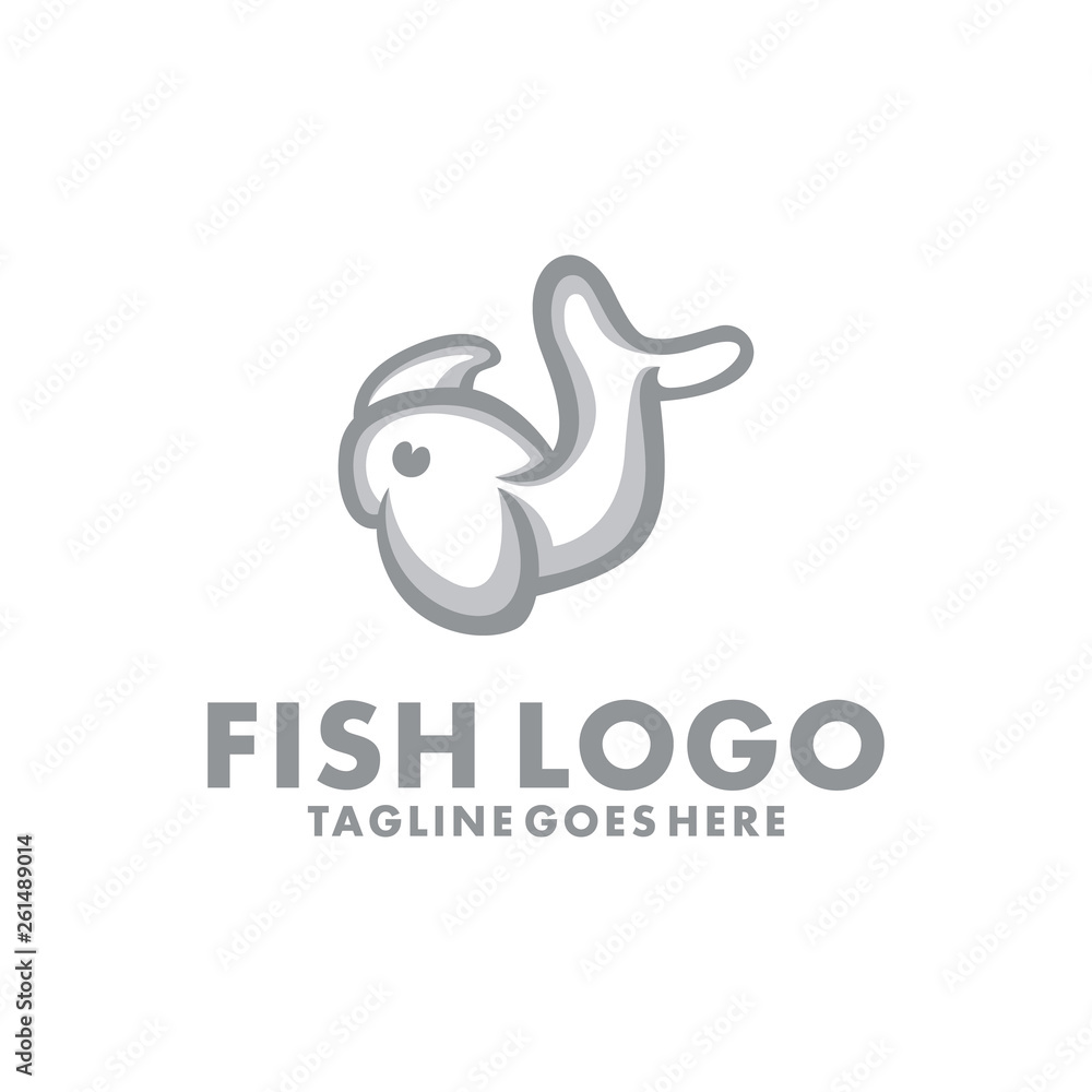Fish Logo Design Inspiration. Flat And Modern Icon. Mascot Animal Character Symbol. Seafood Graphic Vector. Simple And Unique Logotype. Beauty Cartoon For Company And Business. Fish Logo Design Inspiration. Flat And Modern Icon. Mascot Animal Character Symbol. Seafood Graphic Vector. Simple And Unique Logotype. Beauty Cartoon For Company And Business.