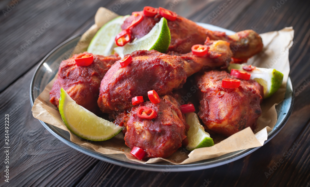 Chicken drumsticks in barbecue sauce Chicken drumsticks in barbecue sauce