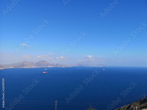 view of island in the sea