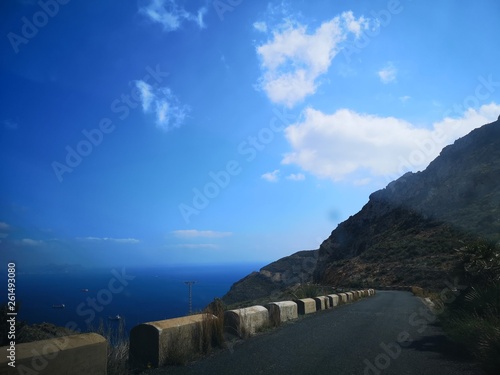 mountain and blue sky