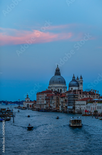 A view of Grand Canal and Basilica Santa Maria della Salute