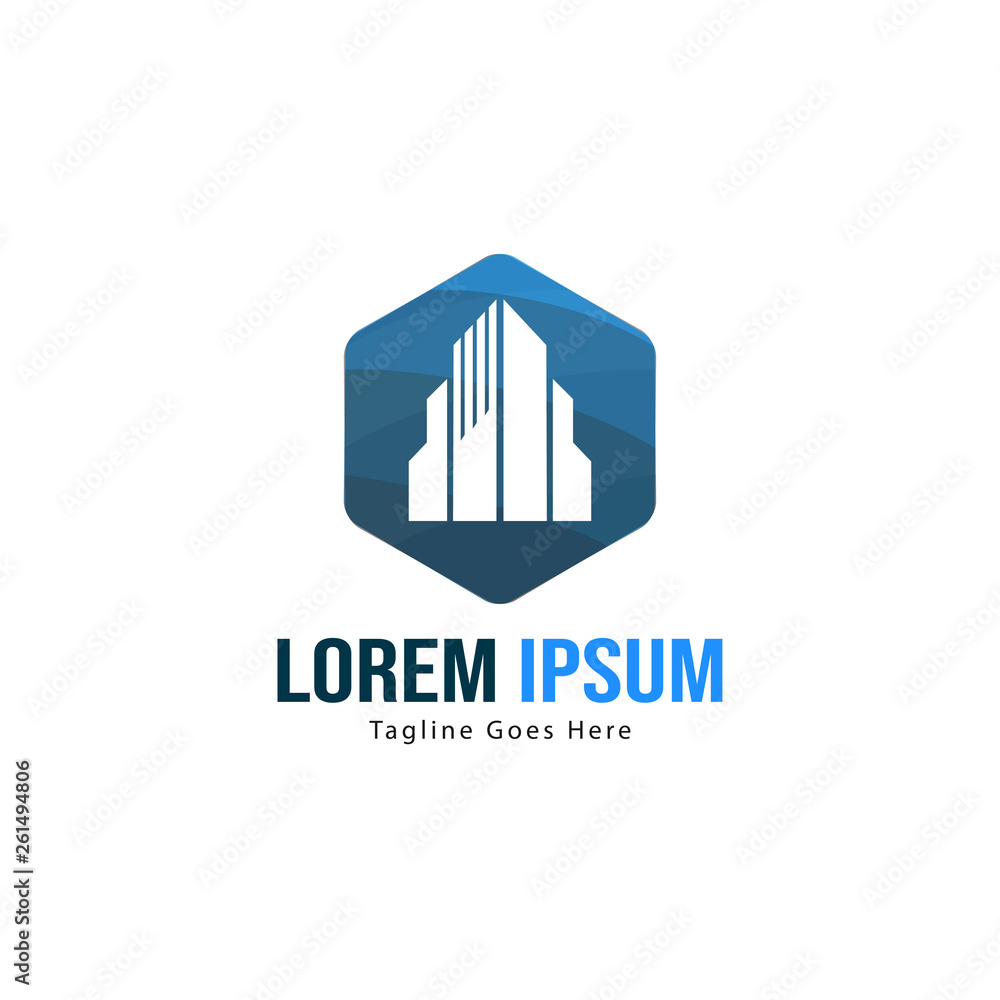 Real estate logo template design. minimalist Real estate logo with modern frame Real estate logo template design. minimalist Real estate logo with modern frame