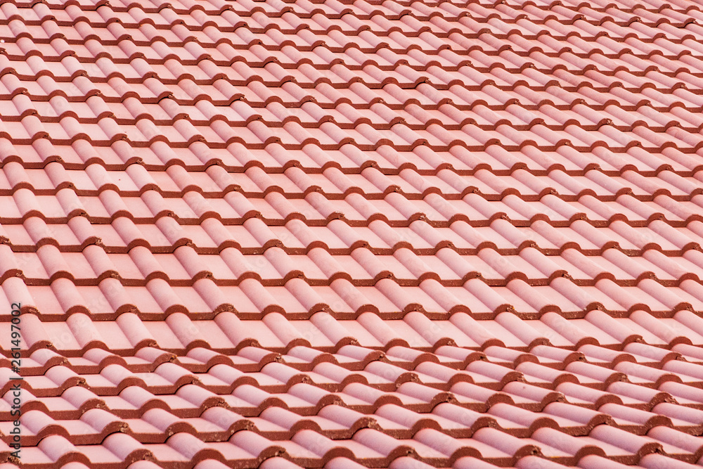 Spanish tile roof. Abstract background texture Mediterranean architectural details Spanish tile roof. Abstract background texture Mediterranean architectural details