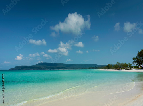 long beach in tropical paradise koh rong island cambodia