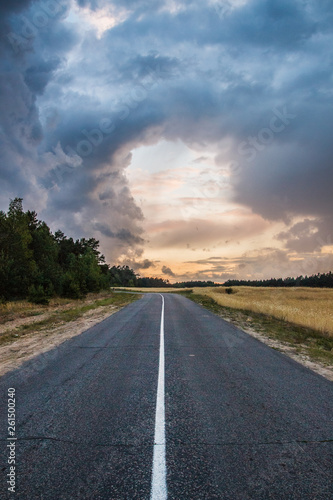 road to a beautiful sky