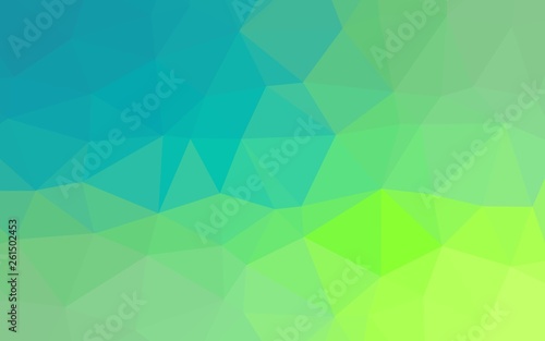 Geometric green blue color shades abstract texture background, Illustration
