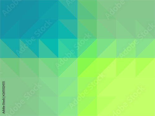 Geometric green blue color shades abstract texture background, Illustration