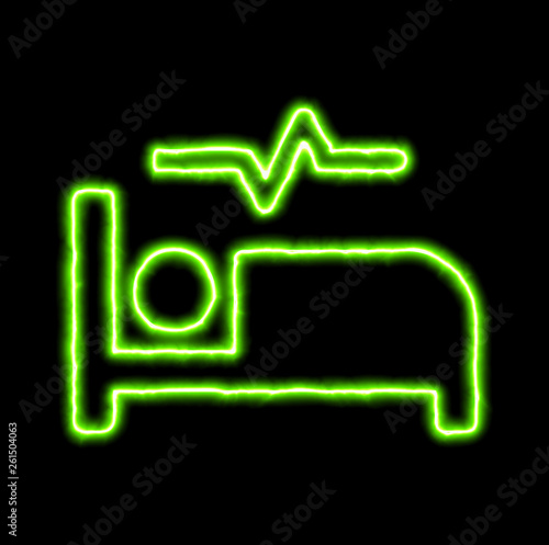 green neon symbol procedures