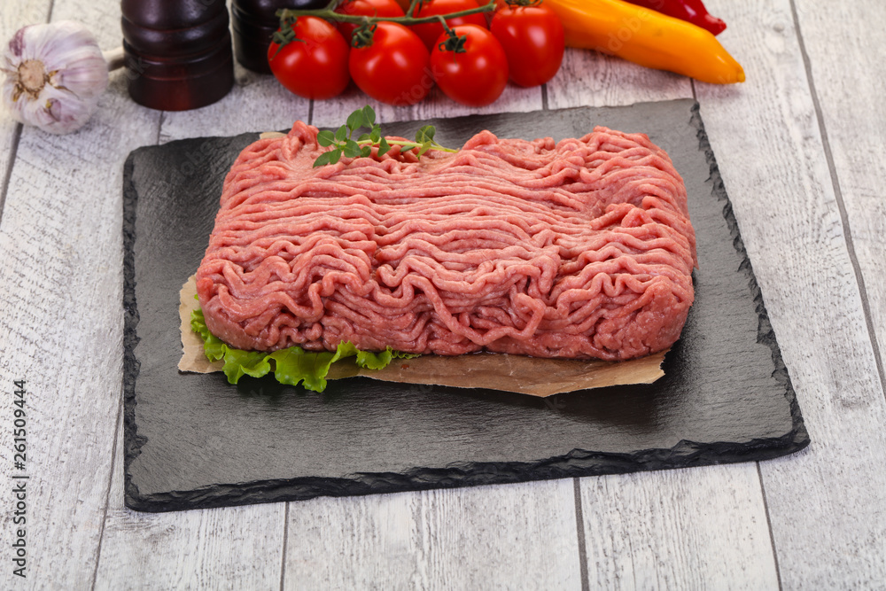 Raw turkey minced meat Raw turkey minced meat