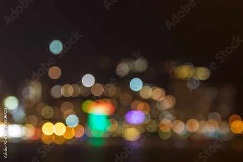 Abstract Big City Lights Bokeh Background © tuulijumala