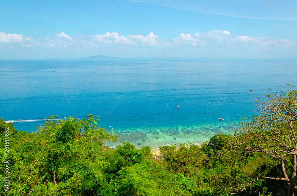 vista bella spiaggia tailandia