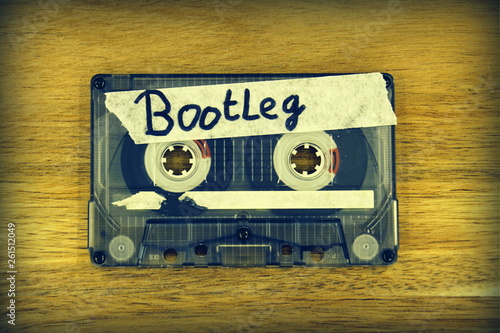 Vintage audio cassette tape with the description: Bootleg  photo