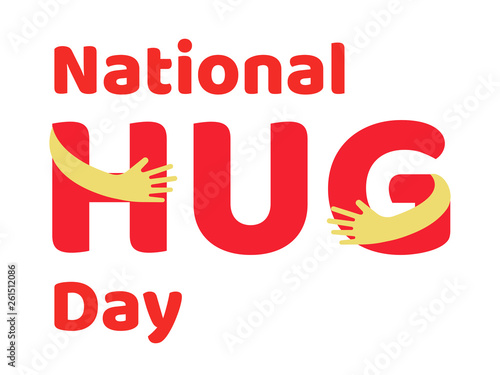 National hug day poster