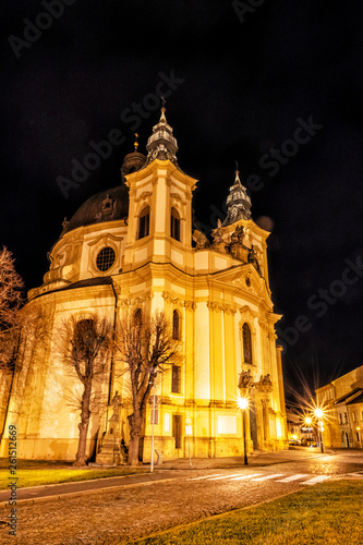 Church of St. John the Baptist, Kromeriz, Czech, night