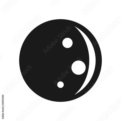 Moon phases Icon, Vector illustration.