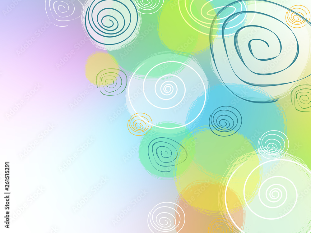 Colorful Hand Drawn Circles Soft Background Colorful Hand Drawn Circles Soft Background