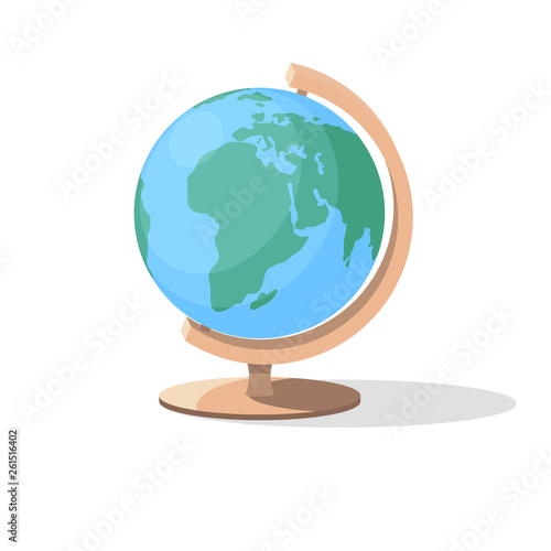 globe on white background, vector
